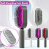 Women Self Cleaning Hair Brush Scalp Massager Comb